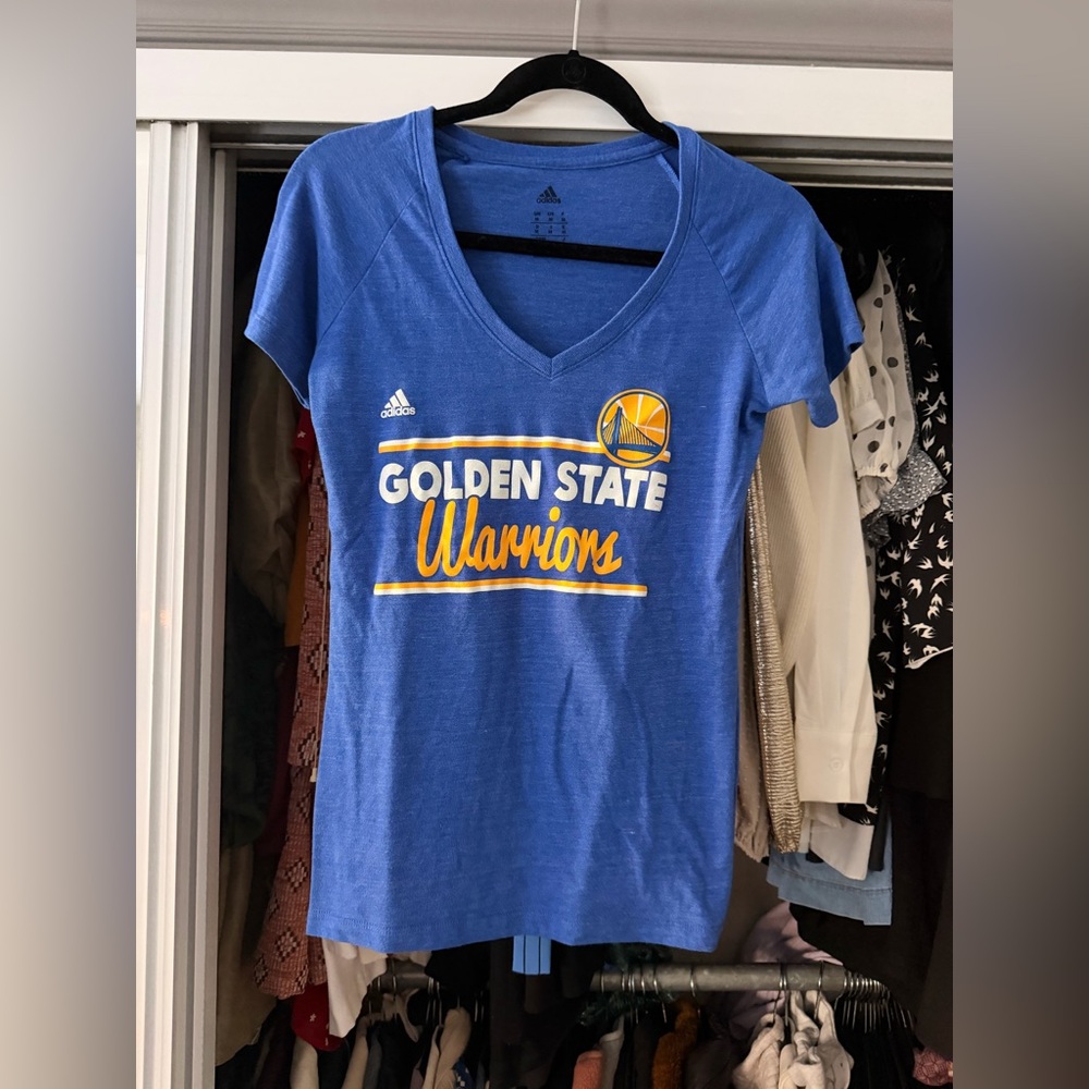 Adidas Blue T-Shirt with Black Logo